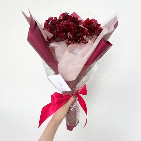 【お得なブーケ】プロポーズブーケにも♡赤薔薇 10本セット　（カラー変更可）b2013