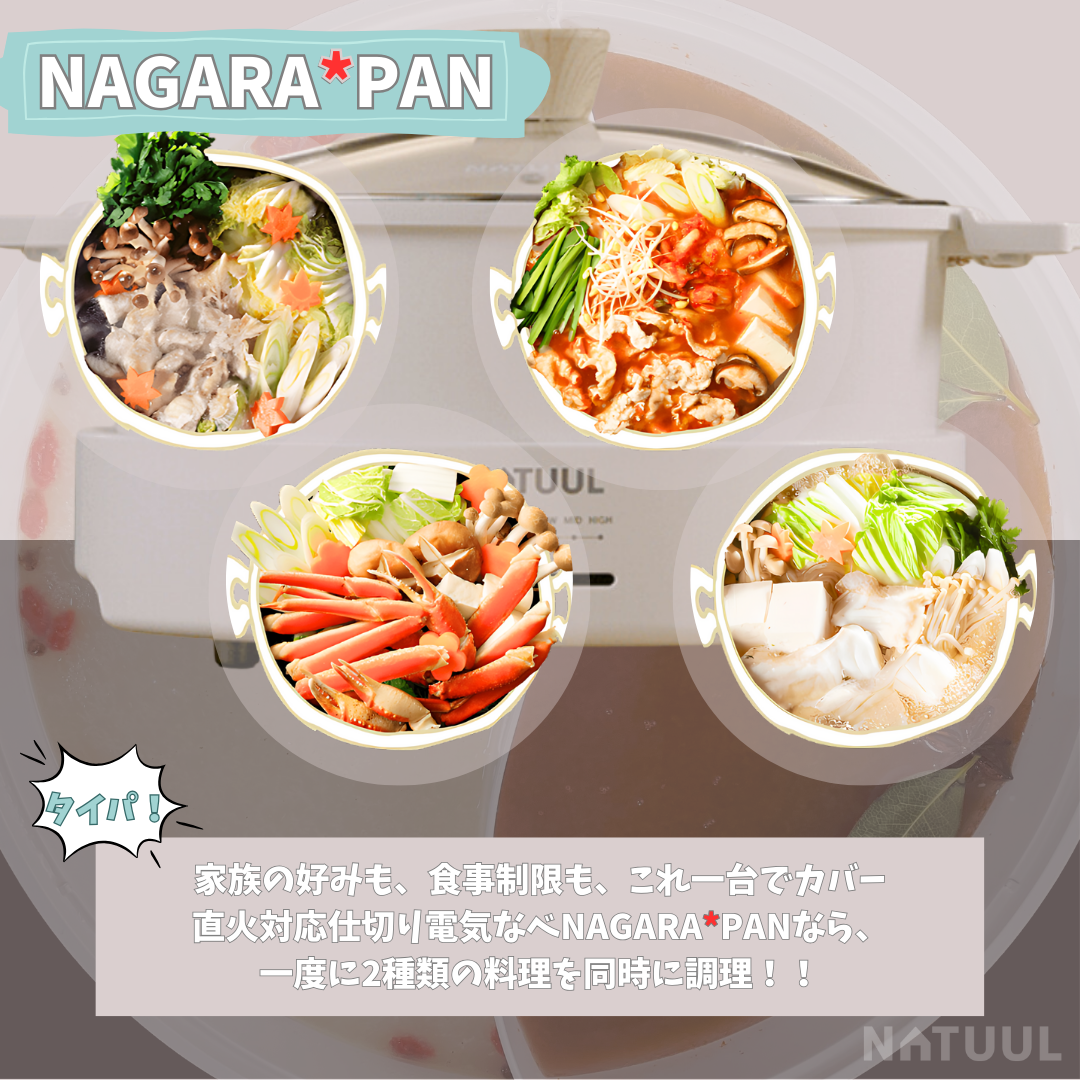 【新品・未使用品】電気なべ　仕切り鍋　2食鍋　直火対応　NL-GP2ED 楽天市場】【2日間限定抽選で全額クーポン】TV紹介【選ぶ景品