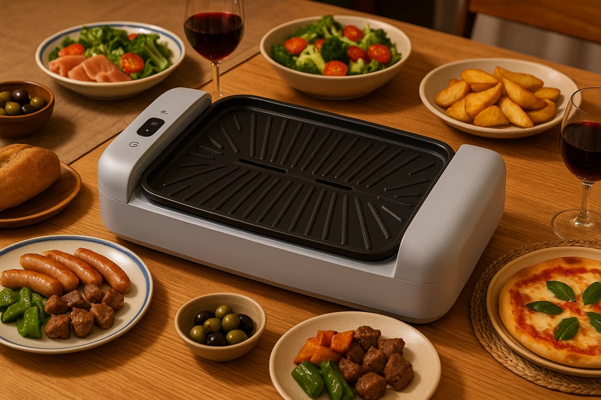 新製品発売】4基ファンで煙を逃さない！快適にお家焼き肉を楽しめる