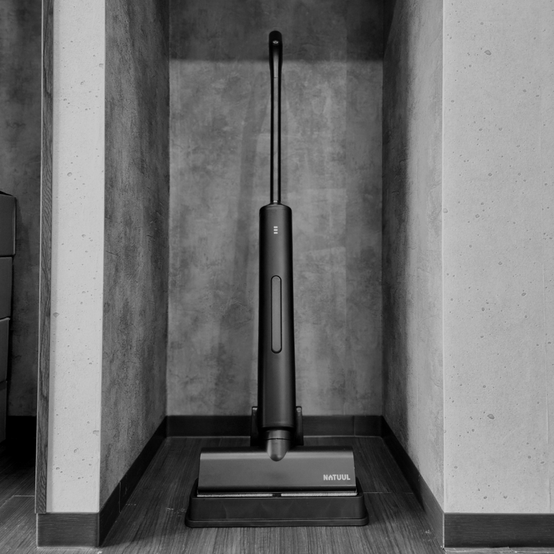 充電式WET＆DRYモップ NeOmo（ネオーモ） 縦回転モップクリーナー 充電