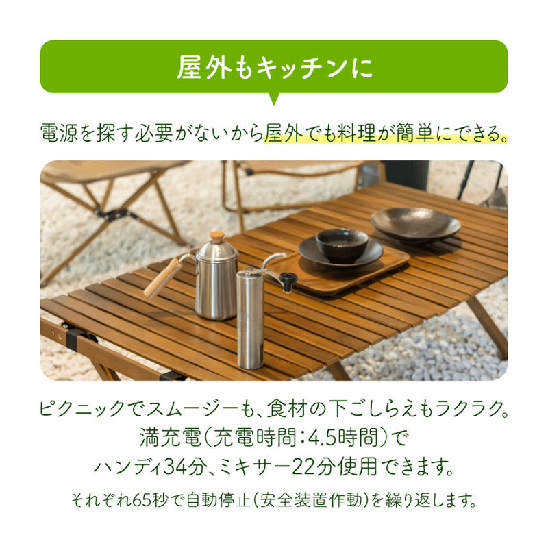 【新品未使用】スマートクッキングデュオ　5点セット Makuakeで応援購入総額1,000%達成！】4in1コードレスミキサー スマート