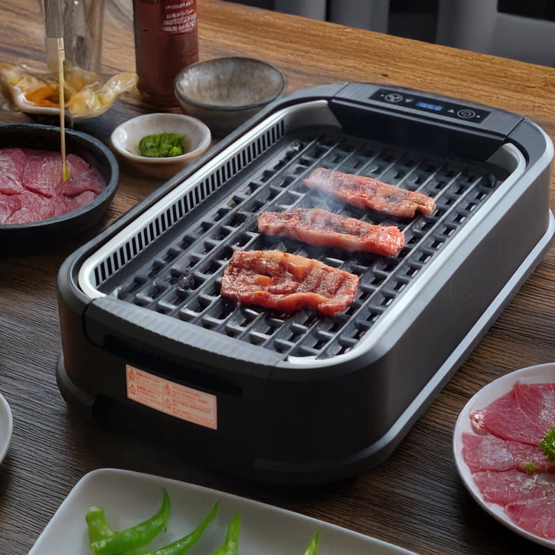 吸煙グリルプレート simplus シンプラス 吸煙グリル SP-GL02 ホットプレート 1350W