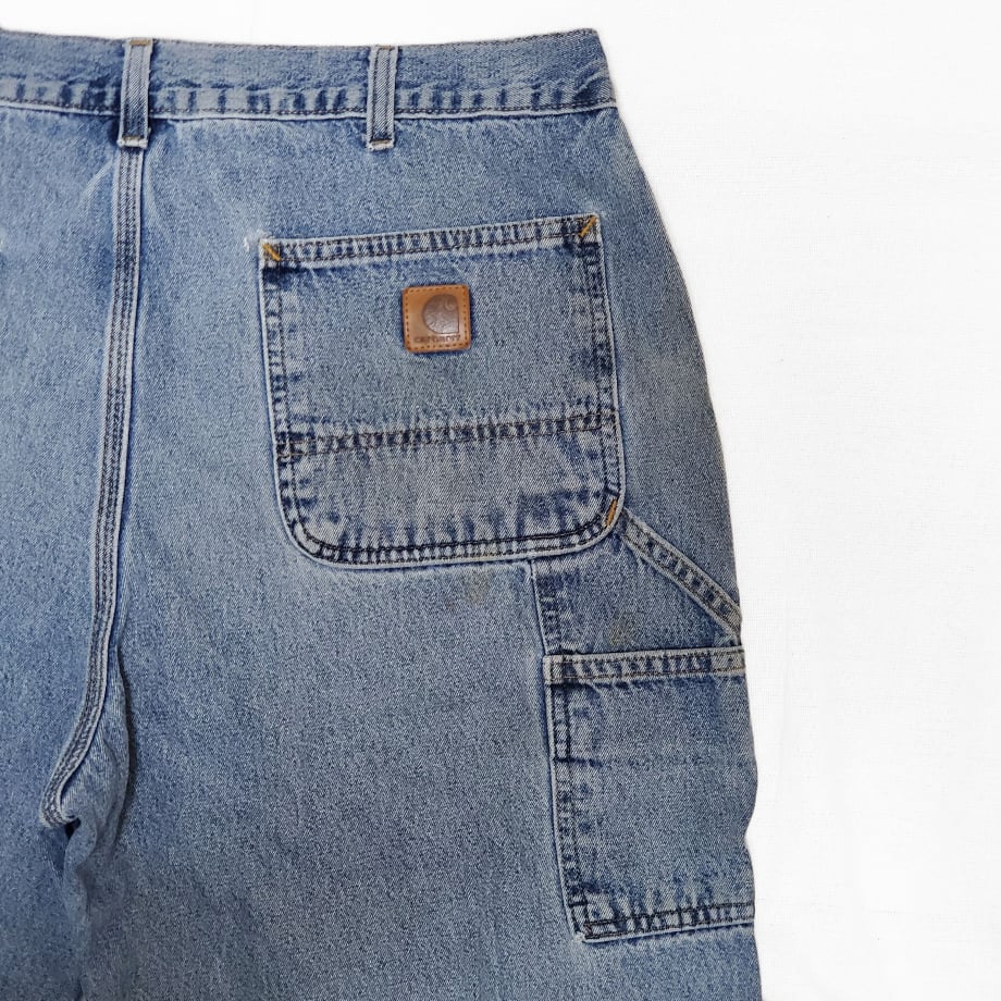 Carhartt ペインターワイドパンツ　革パッチ 38×30 B13DPS Carhartt】00s painter pants B13DPS 38×30 | O.M.Y.
