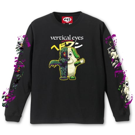 「ヘドワン」　Long Sleeve T-Shirts (Black)