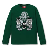 「神社からの交信」Long Sleeve T-Shirts　(アイビーグリーン)