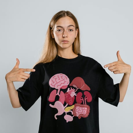 「ぞうもつ」  T-Shirt (Black)