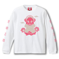 「三猿」Long Sleeve T-Shirts　(White)