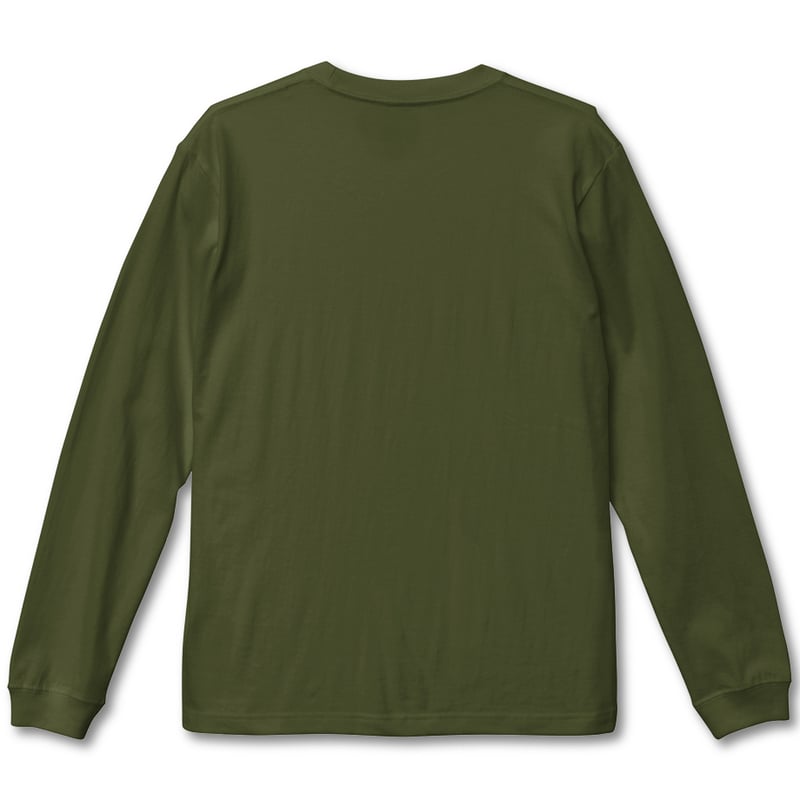 三猿」Long Sleeve T-Shirts (ライトオリーブ) | やばさ商店
