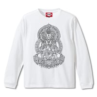 「大日バフォメット如来」 Long Sleeve T-Shirts  (WHITE)