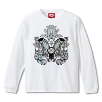 「神社からの交信」Long Sleeve T-Shirts　(WHITE)