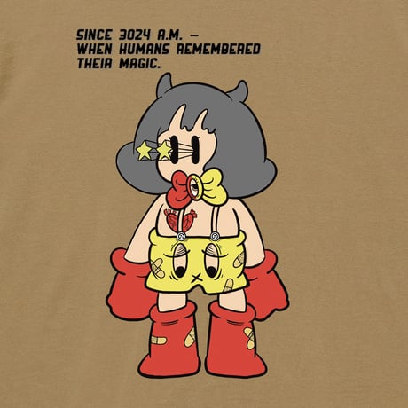 「時はきた」 T-shirt (サンドカーキ)