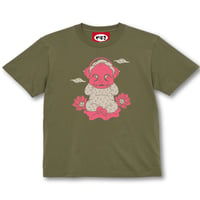 「三猿」T-shirt (ライトオリーブ)
