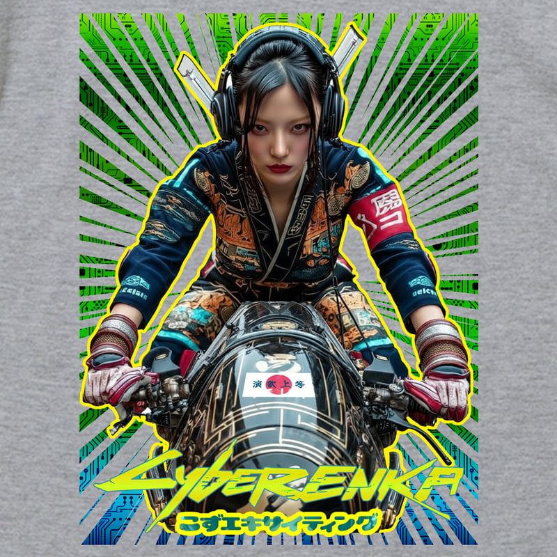 雷音こずえのブンブン鬼愛雷駄亞」HOODIE(GRAY) | やばさ商店