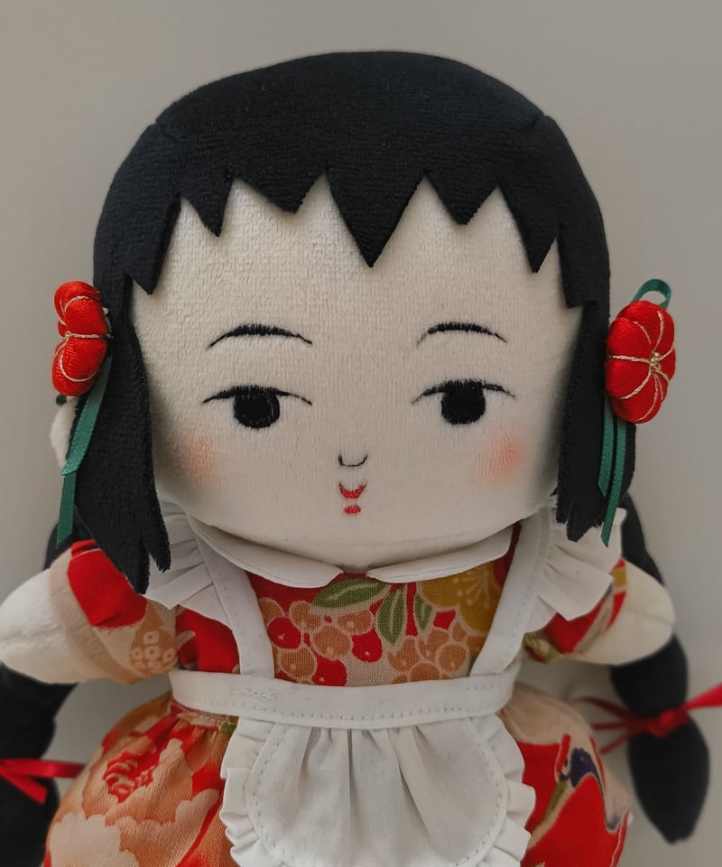 20cmこけしぬい なるこちゃん おさげ | Studio Madeda