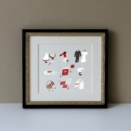 wedding after illustration