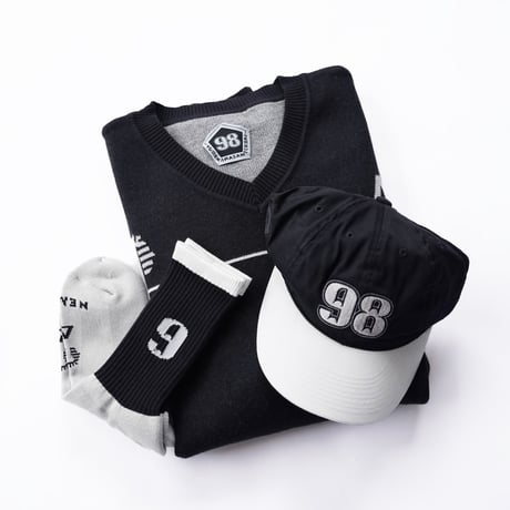NEMES×QP ”98 SOCKS"［BLACK］