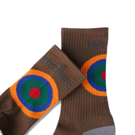 bedlam"CIRCLE SOCKS"［BROWN］