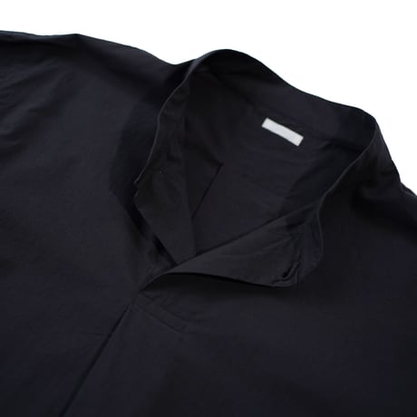 SOWBOW”FRONT TUCK PULLOVER SHIRT S/S"（COTTON SILK TYPEWRITER BLACK］