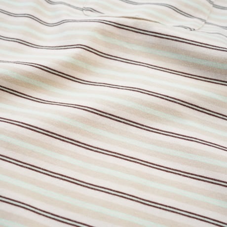 tone"DOUBLE STITCH SS T SHIRT"［BEIGE STRIPE］