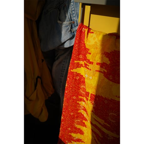 rajabrooke"ASIAN BATIK TENUGUI / WF別注"（RED×YELLOW）