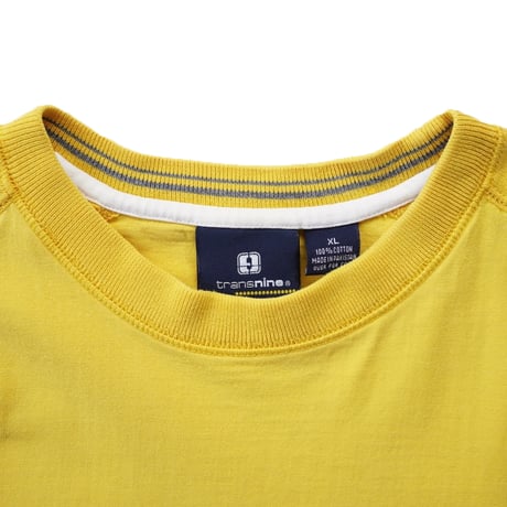 USED"90's~ TRANS NINE JACQUARD STRIPE L/S TEE"