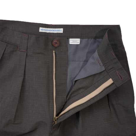 NOROLL"THICKWALK N.WEATHER PANTS"［DARKEST BROWN］