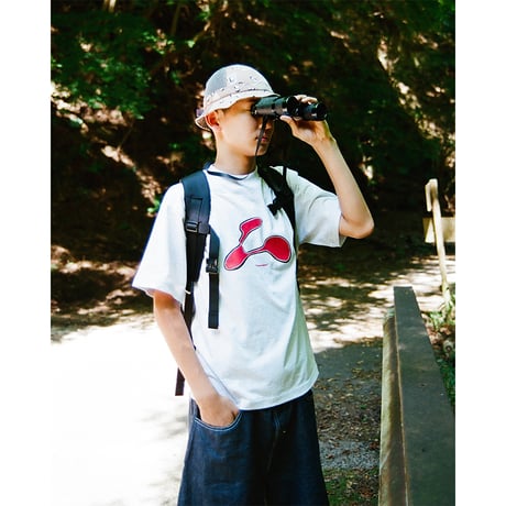 lidairpeaks"L LOGO T-SHIRTS"［ASH］