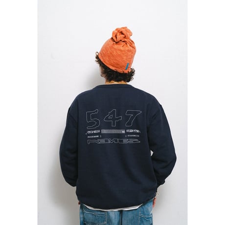 NEMES"GNX CREW NECK"［NAVY］
