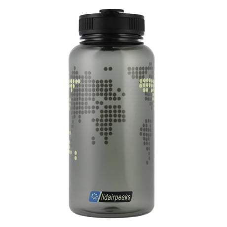 lidairpeaks"DOT WORLD MAP WATER BOTTLE"