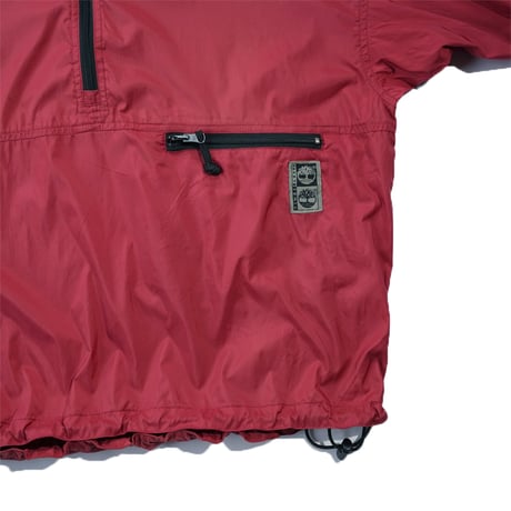 USED"90's TIMBERLAND PACKABLE NYLON PULLOVER JACKET"