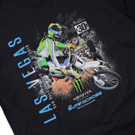 USED"MONSTER ENERGY AMA SUPERCROSS FIM WORLD CHAMPIONSHIP S/S TEE"