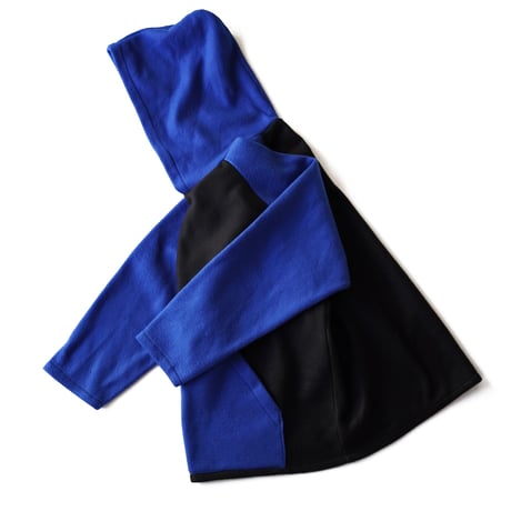 USED”UNKNOWN 2TONE FLEECE HOODIE"
