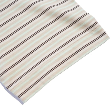 tone"DOUBLE STITCH SS T SHIRT"［BEIGE STRIPE］