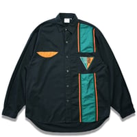 DEAD STOCK"90's FRESH THREADZ PATCHWORK L/S SHIRT"