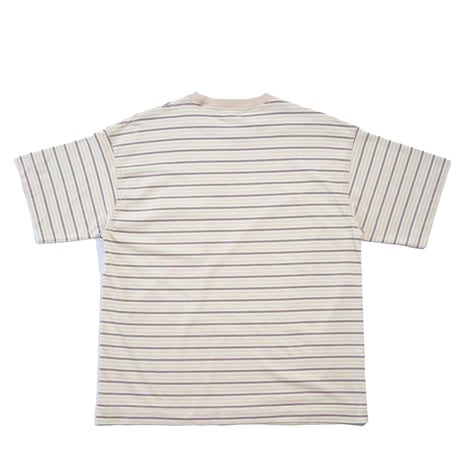 tone"DOUBLE STITCH SS T SHIRT"［BEIGE STRIPE］