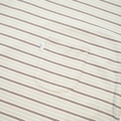 tone"DOUBLE STITCH SS T SHIRT"［BEIGE STRIPE］