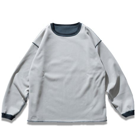 lidairpeaks"DF CREW NECK"［SLATE/ASH GRAY］