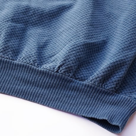 USED "90's WEK THE WORLD SWITCHING PATTERN INDIGO SWEAT"