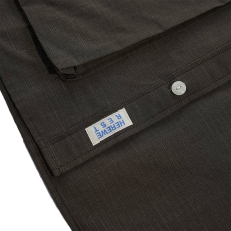 NOROLL"HWR SHIRT"［DARKEST BROWN］