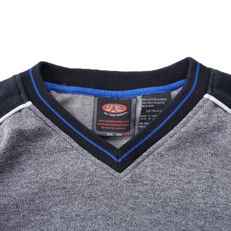 USED"00's ONE TOUGH BRAND RIBBED KNIT GAME SHIRT"