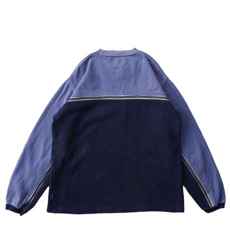 USED"90's POINT ZERO SWITCHING PATTERN RIBBED L/S TEE"