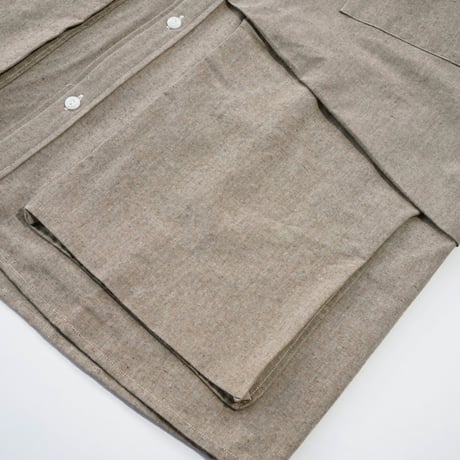 NOROLL"HWR WOOL WEATHER SHIRT"［BEIGE］