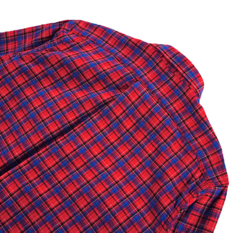 SOWBOW "FLAP POCKET WORK SHIRT / DOUBLE CLOTH PLAID" ［RED］