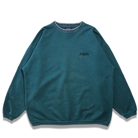 USED"90's BUGLE BOY RIB JACQUARD SWEAT"