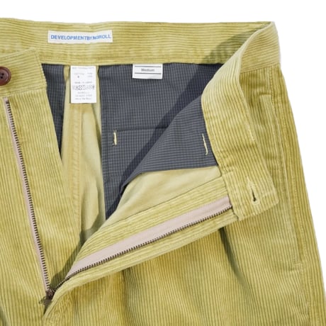 NOROLL"THICKWALK CORDS PANTS"［LIME GREEN］