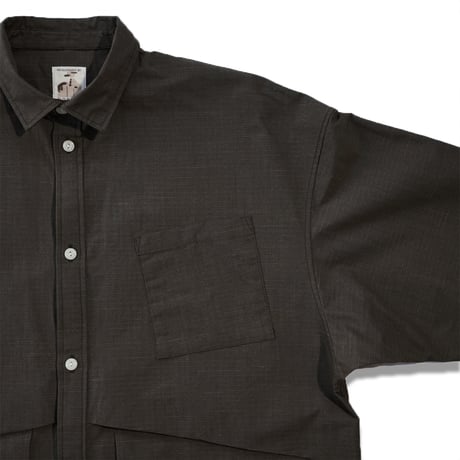 NOROLL"HWR SHIRT"［DARKEST BROWN］