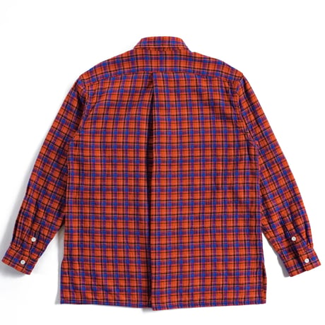 SOWBOW "FLAP POCKET WORK SHIRT / DOUBLE CLOTH PLAID" ［RED］