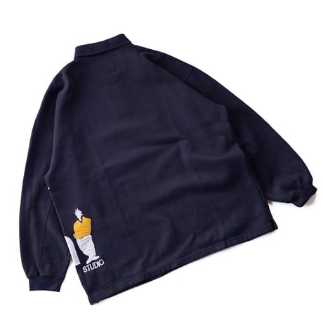 USED "90's UMEN STUDIO RUGBY SWEATSHIRT"