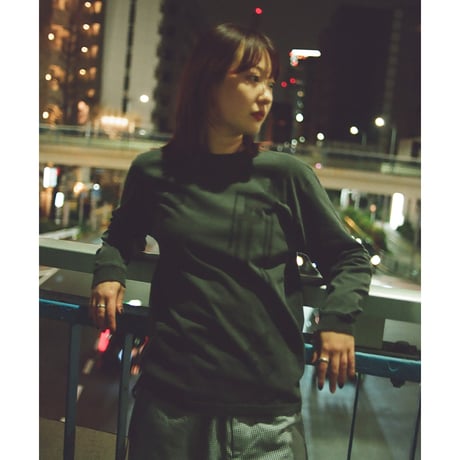 lidairpeaks"STAMPN DYE LS TEE"［BLACK］