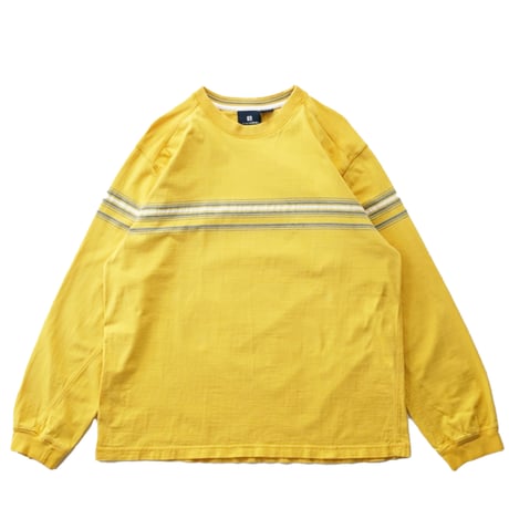USED"90's~ TRANS NINE JACQUARD STRIPE L/S TEE"